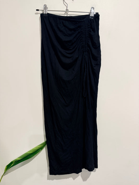 Shein Ruched Asymmetric Maxi Skirt Size S
