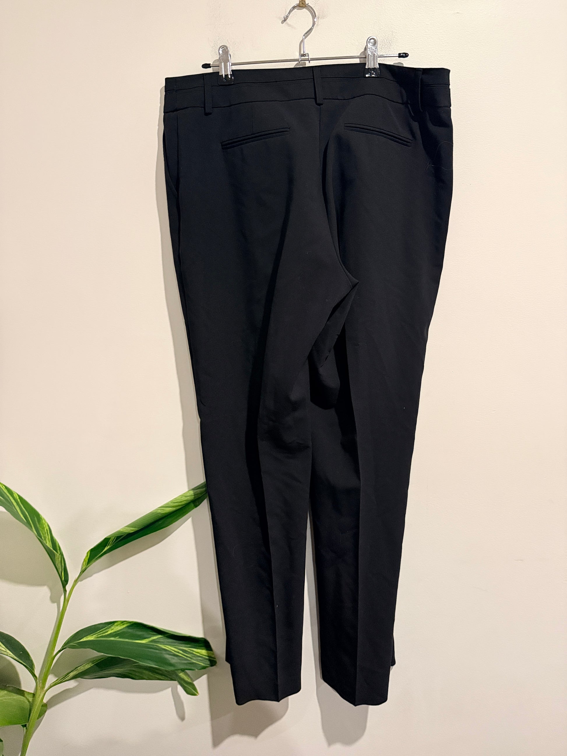 Oliver Black Tapered Trousers Size 12