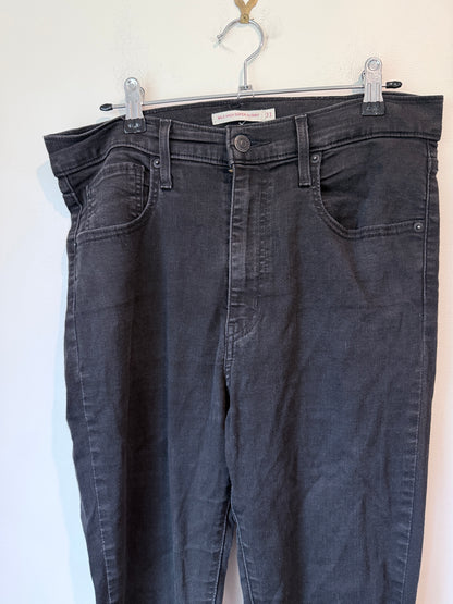 Levi Strauss High-rise Black Skinny Jeans Size 31