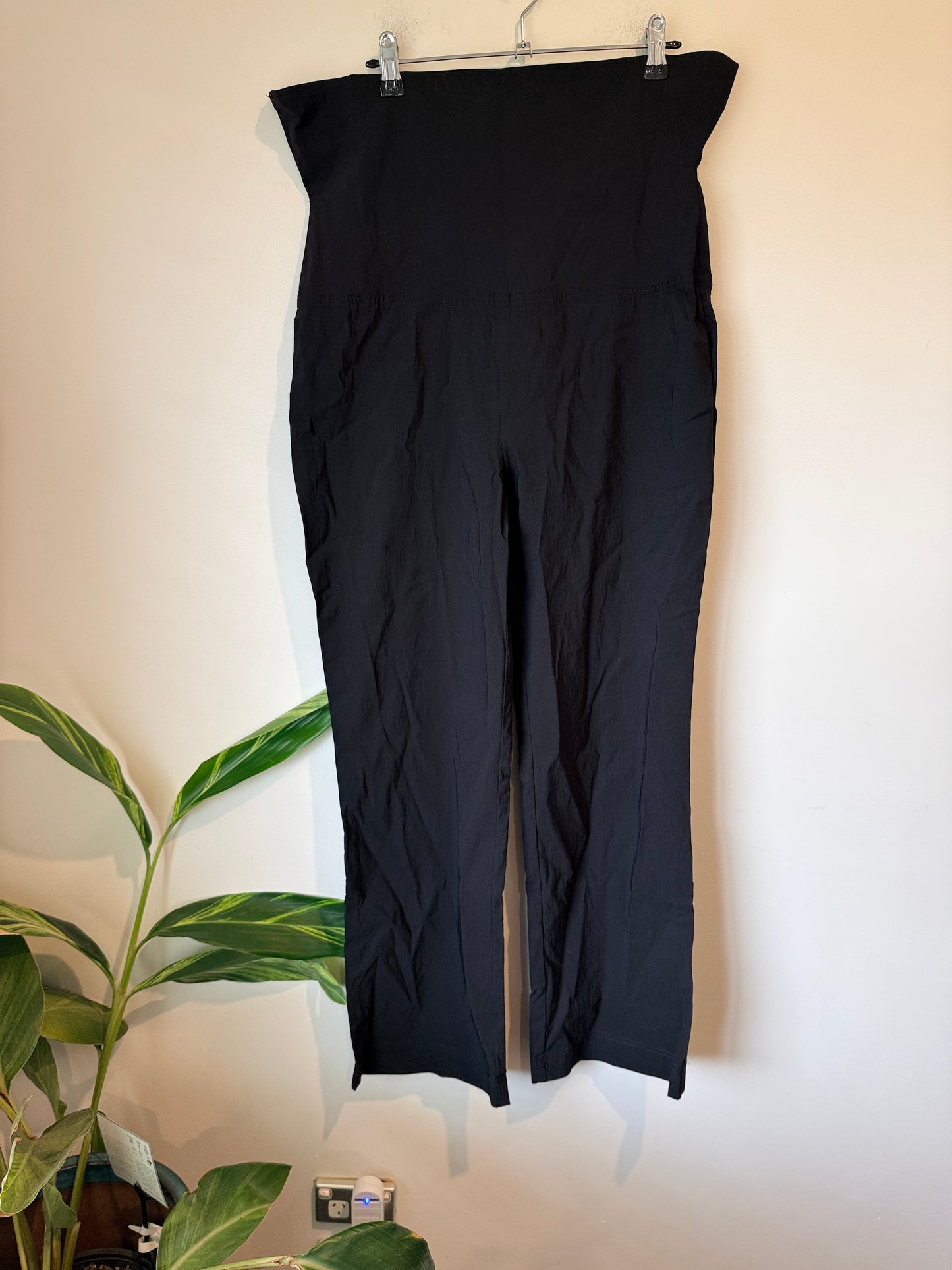 Maya High-waisted Wide-leg Trousers Size 12