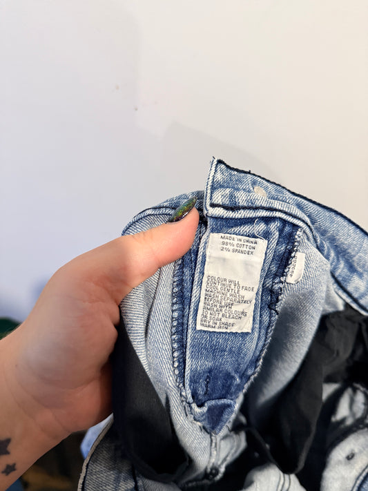 Effekt Acid Wash Denim Jeans Size 38