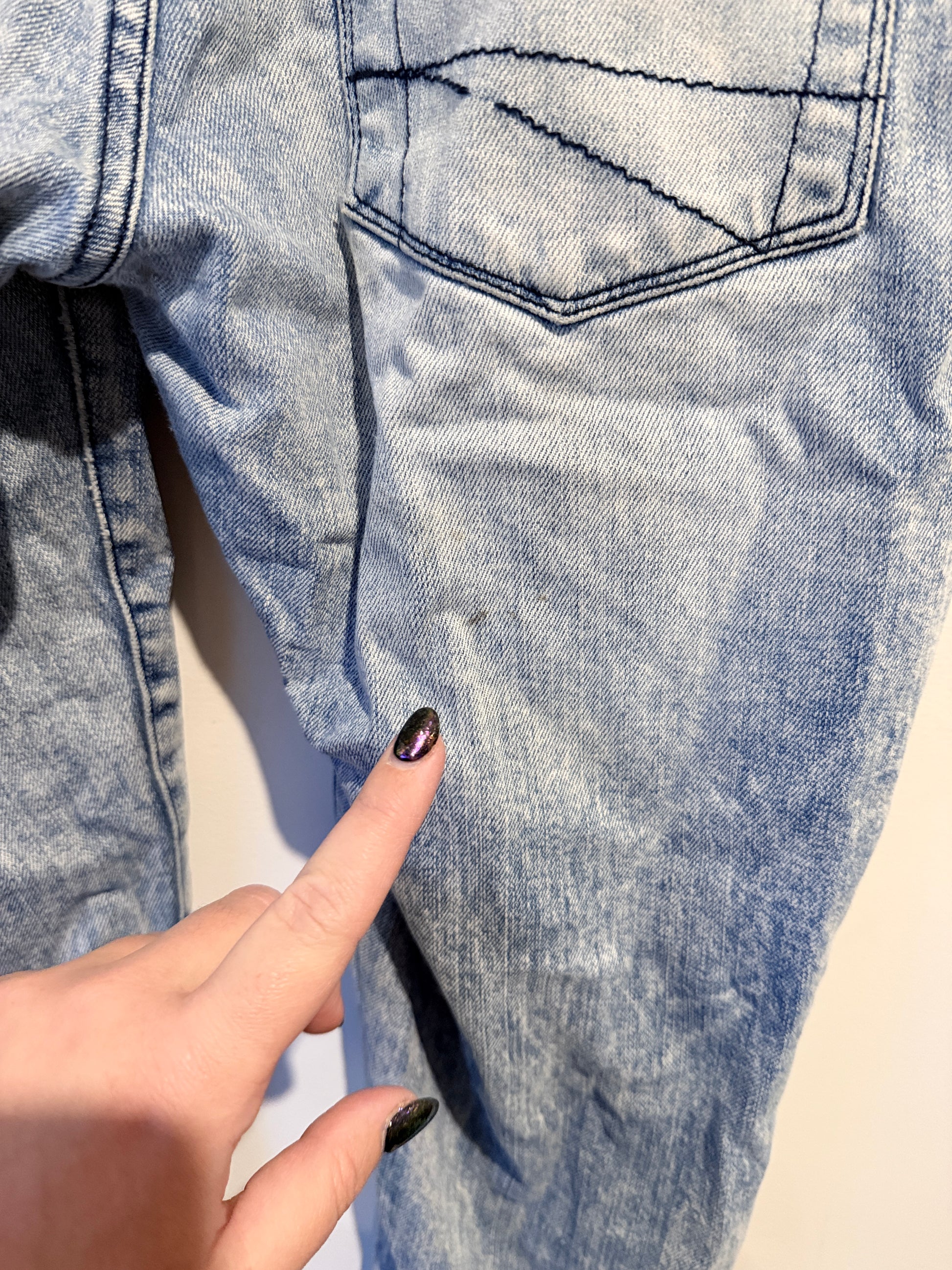 Effekt Acid Wash Denim Jeans Size 38