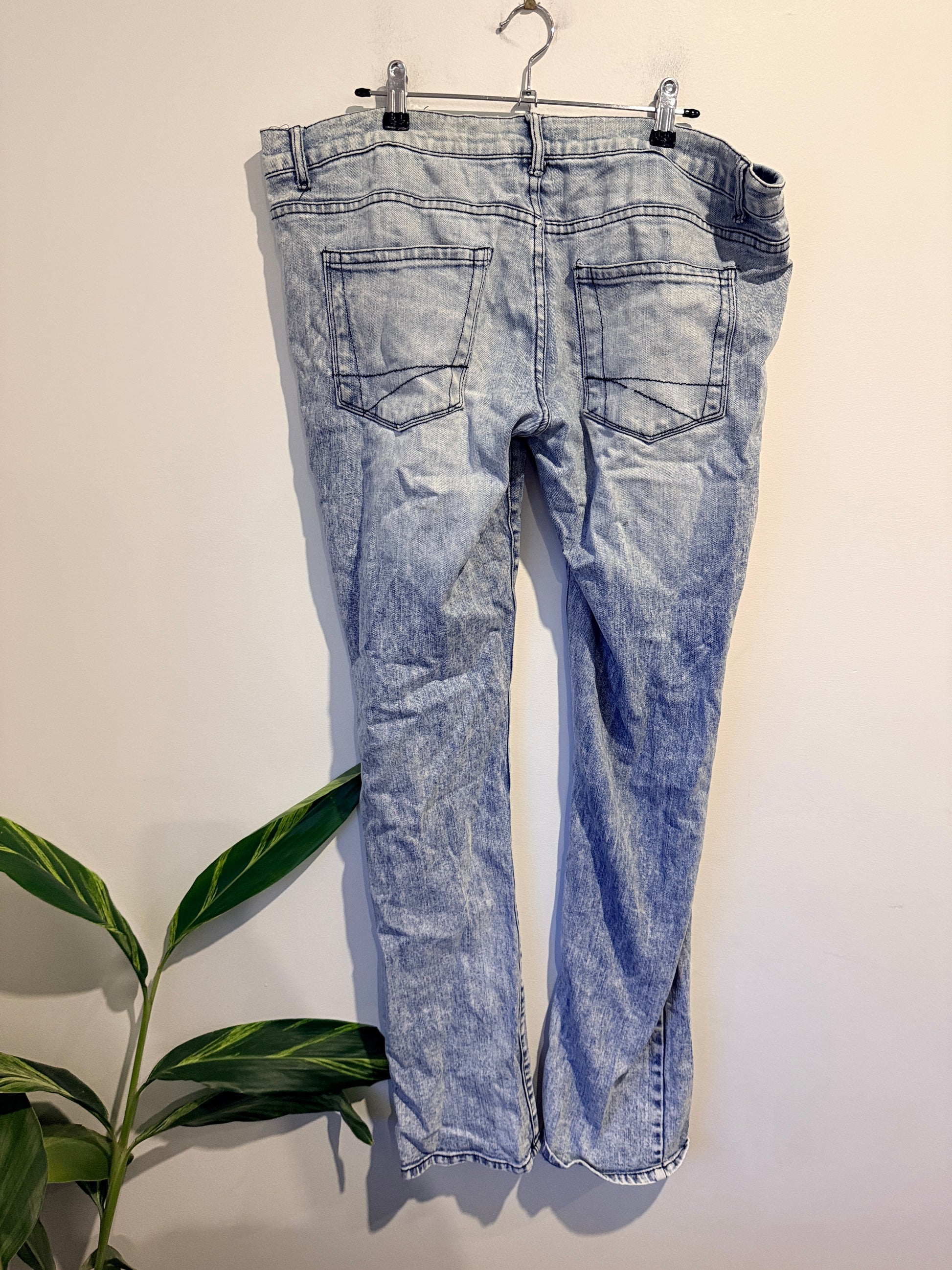 Effekt Acid Wash Denim Jeans Size 38