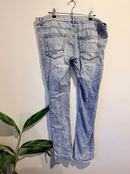 Effekt Acid Wash Denim Jeans Size 38