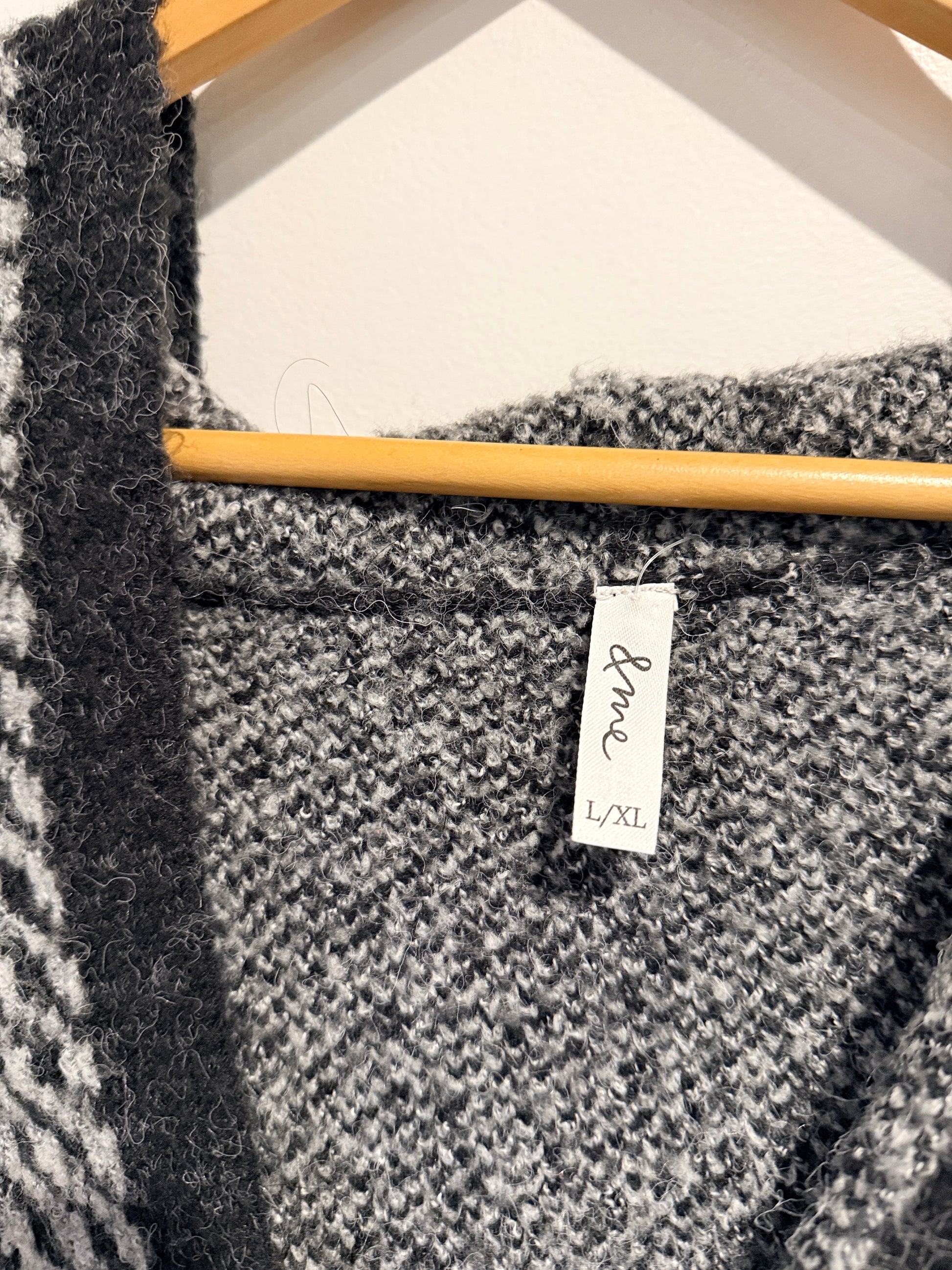 &Me Oversized Textured Knit Cardigan Size L/XL