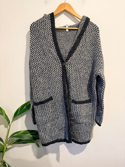 &Me Oversized Textured Knit Cardigan Size L/XL