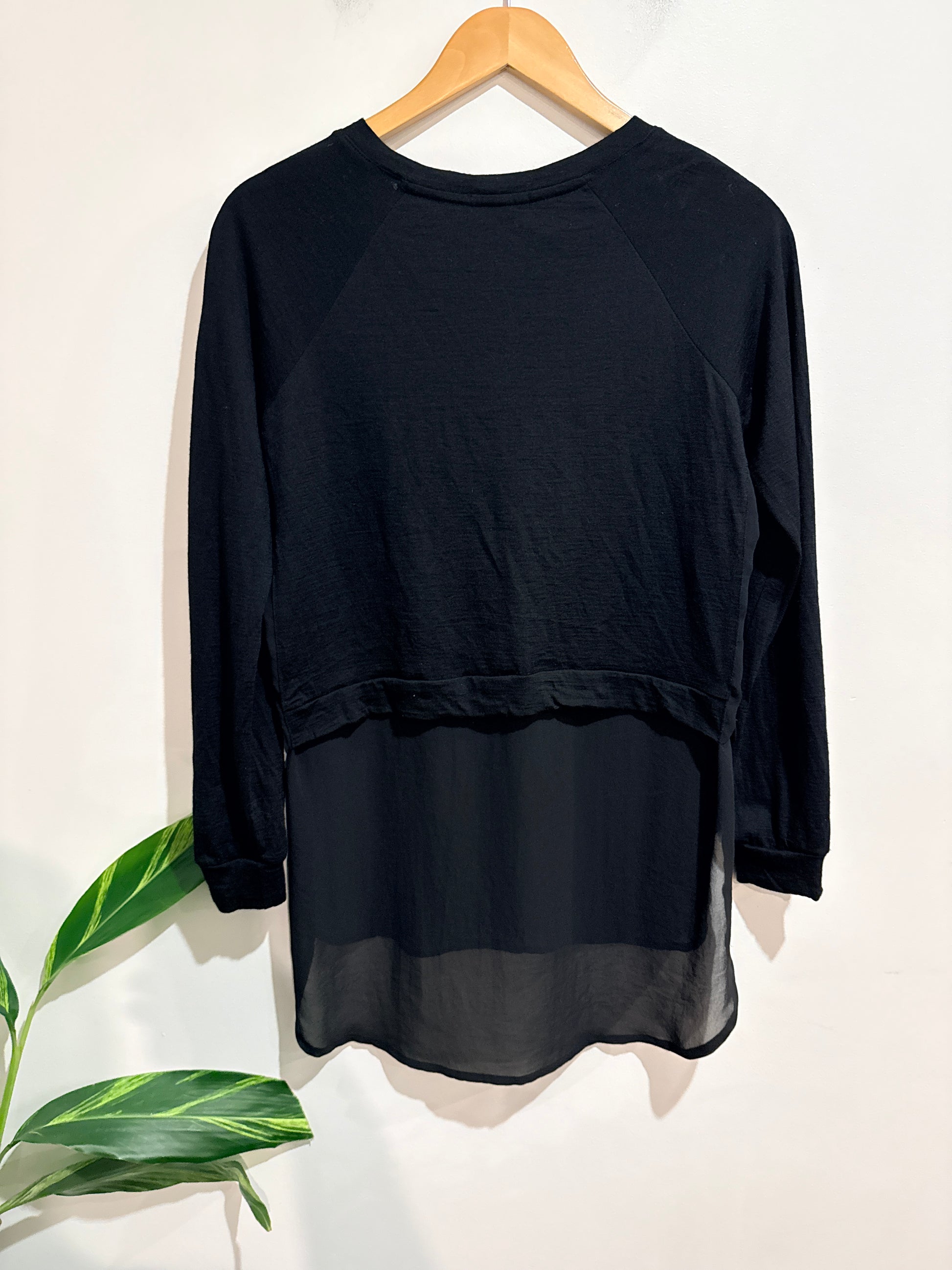 Soeur Layered Long Sleeve Top Size S