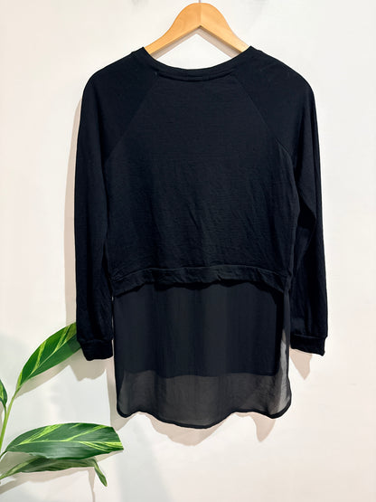Soeur Layered Long Sleeve Top Size S