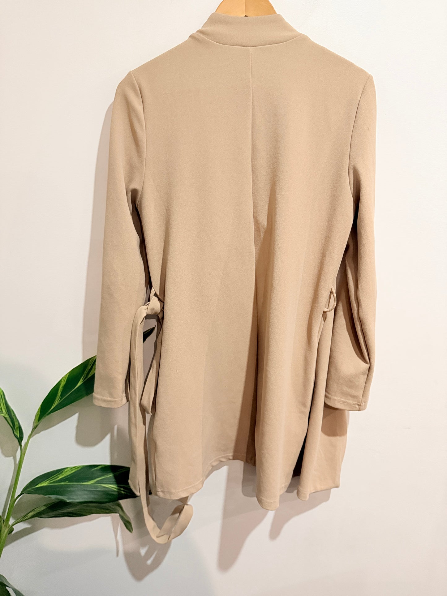 Ice Drape-front Cardigan Size M