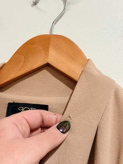 Ice Drape-front Cardigan Size M