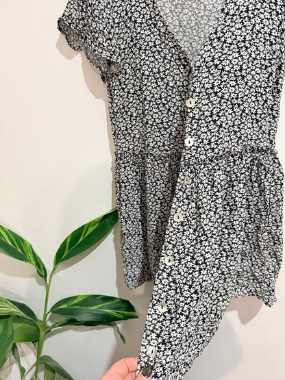 Nunui Ditsy Floral Print Mini Dress Size 6