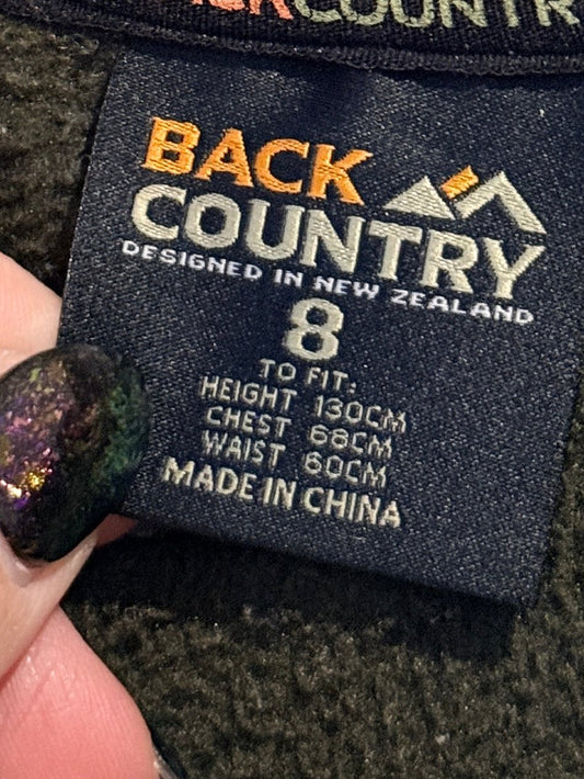 Back Country (NZ Made) 1/4 Zip Sweatshirt Size 8