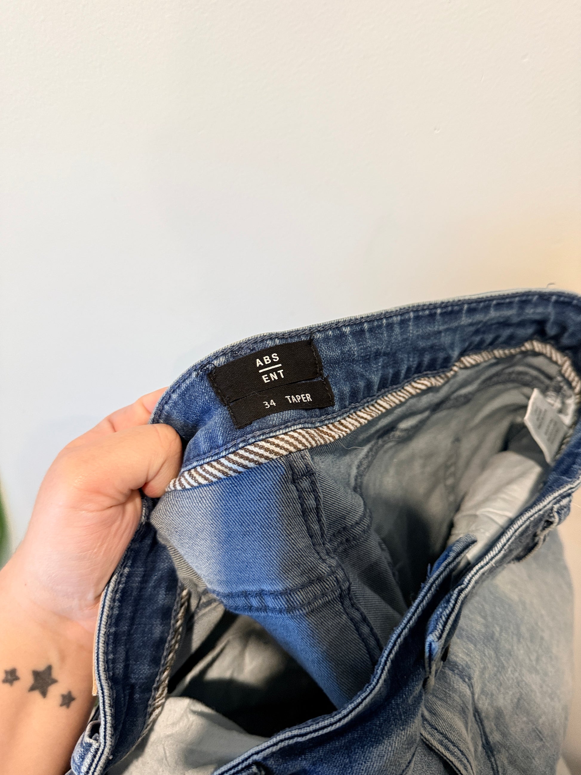 Absent Acid Wash Skinny Jeans Size 34