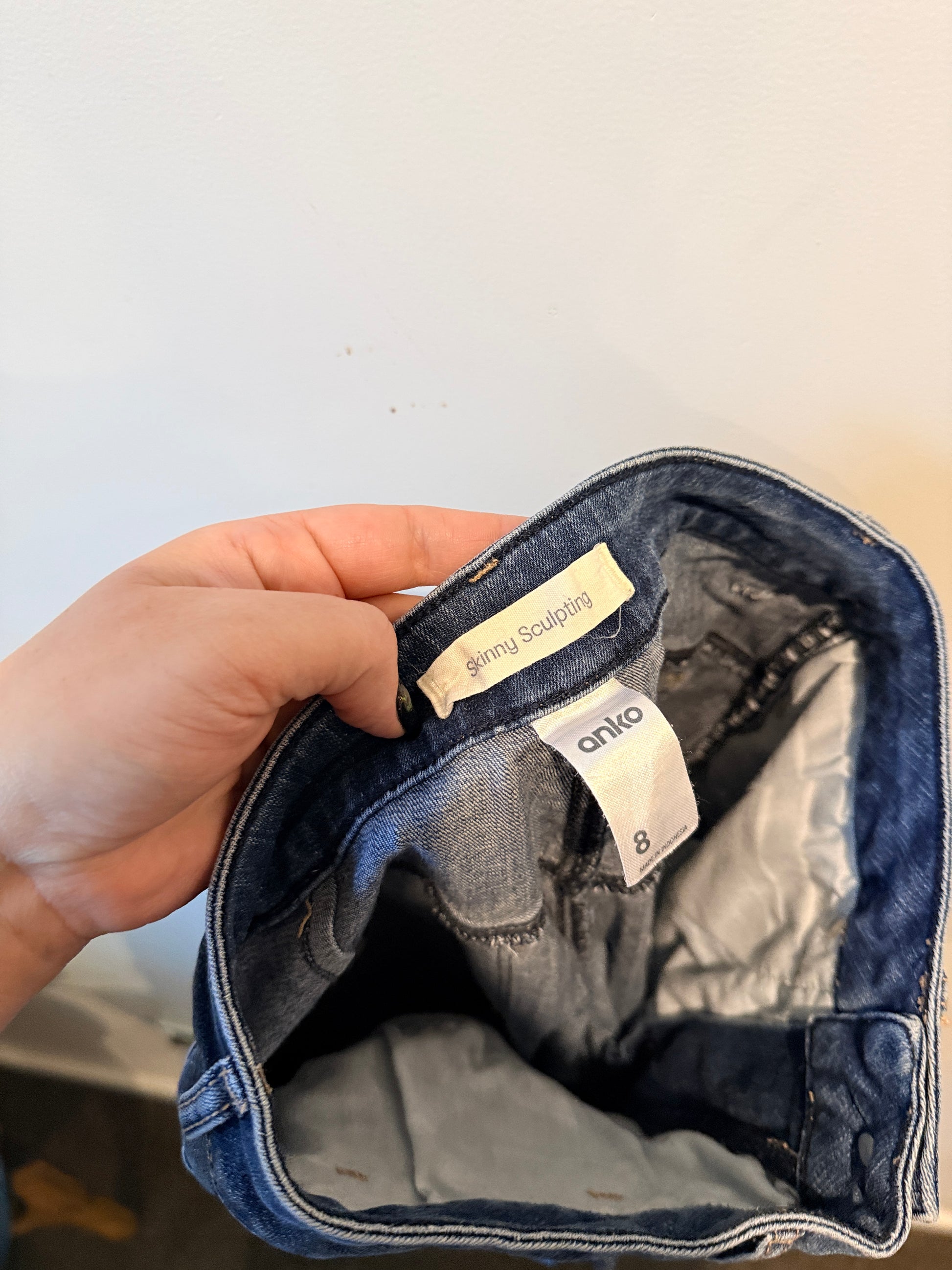 Anko Slim-fit Denim Jeans Size 8