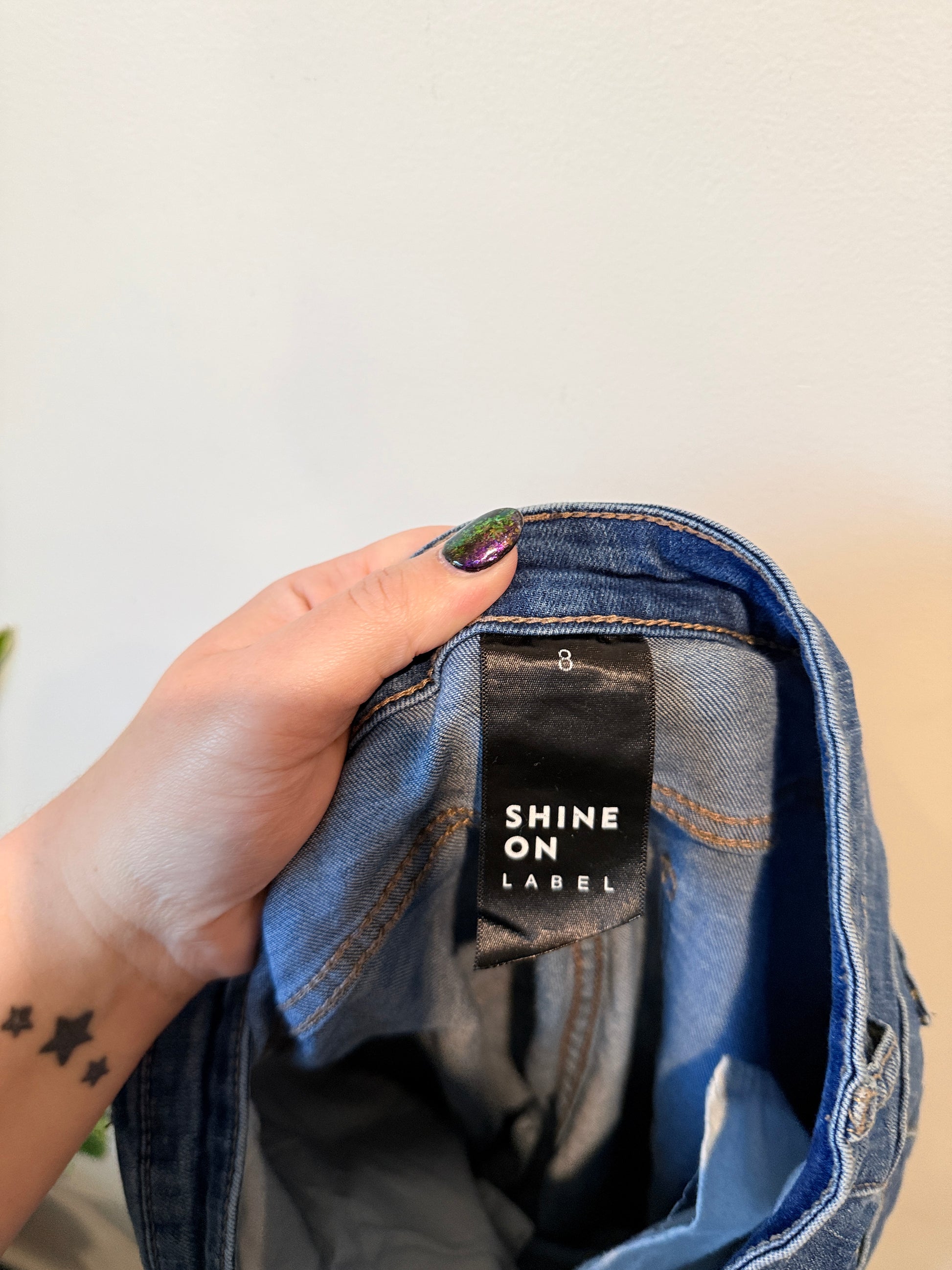 Shine On (NZ Made) Denim Skinny Jeans Size 8
