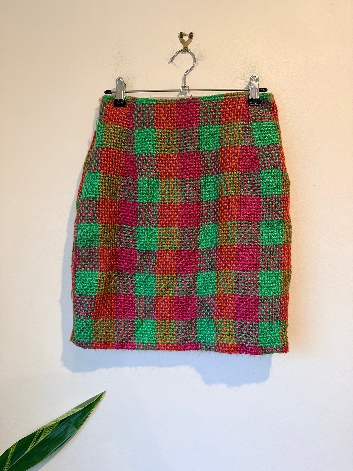 Choose Checkered Plaid Mini Skirt. Size 10 | Waist 66cm