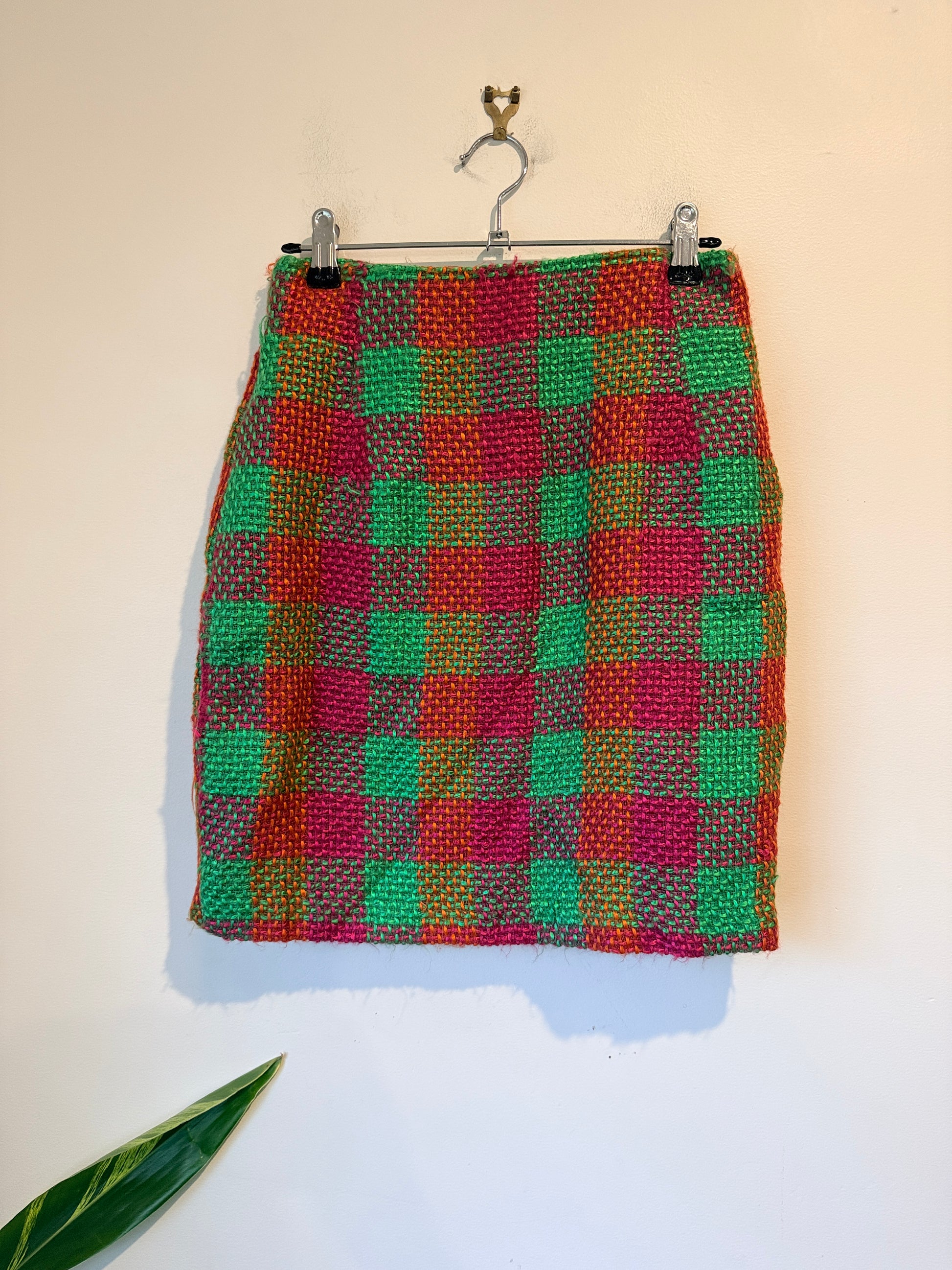 Choose Checkered Plaid Mini Skirt. Size 10 | Waist 66cm