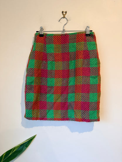 Choose Checkered Plaid Mini Skirt. Size 10 | Waist 66cm