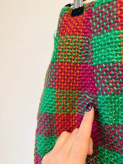 Choose Checkered Plaid Mini Skirt. Size 10 | Waist 66cm