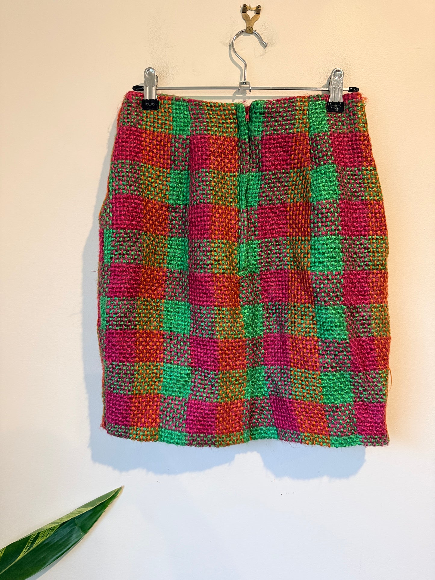 Choose Checkered Plaid Mini Skirt. Size 10 | Waist 66cm
