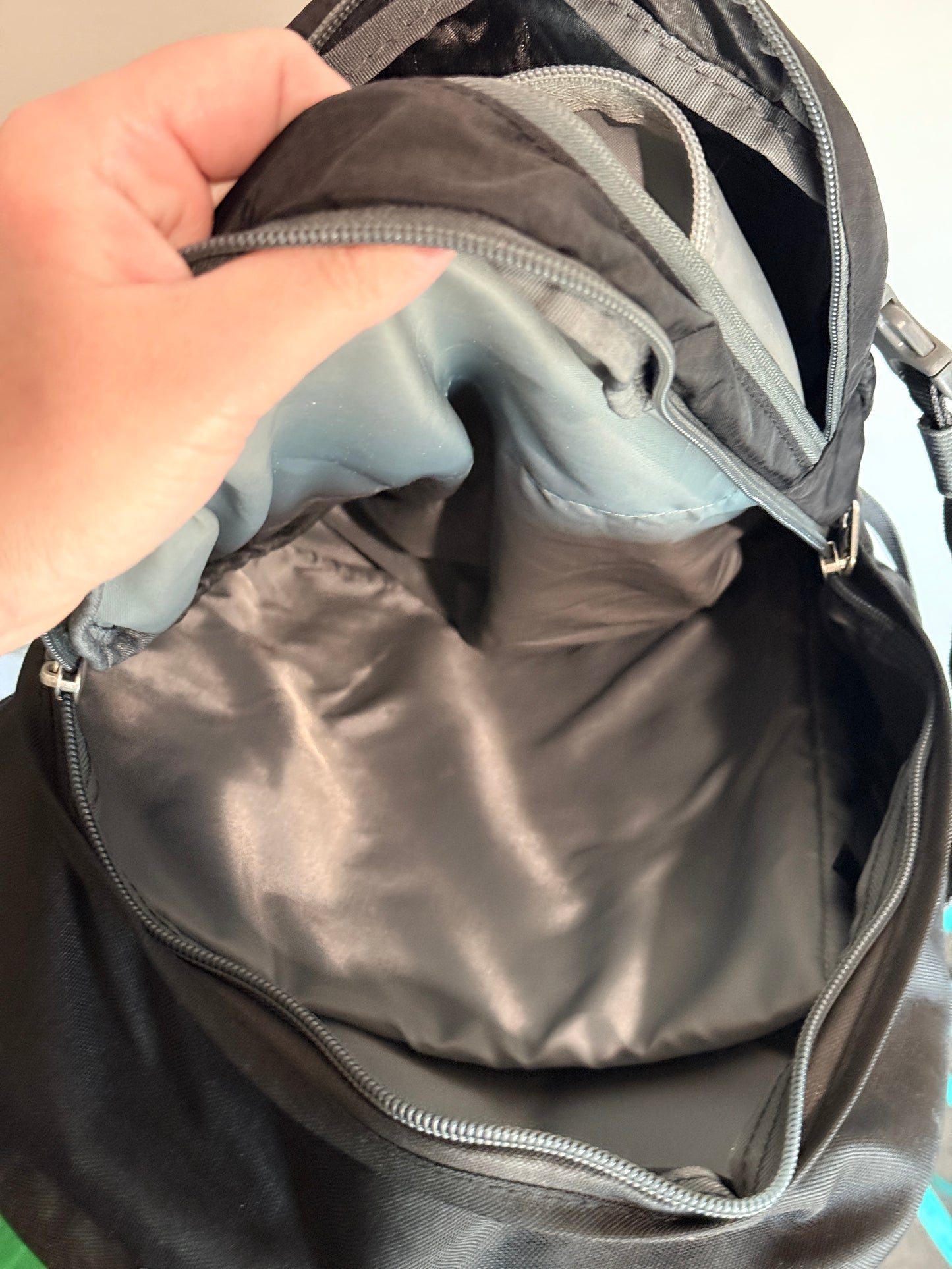 Torpedo7 Black Nylon Outdoor Hiking Backpack