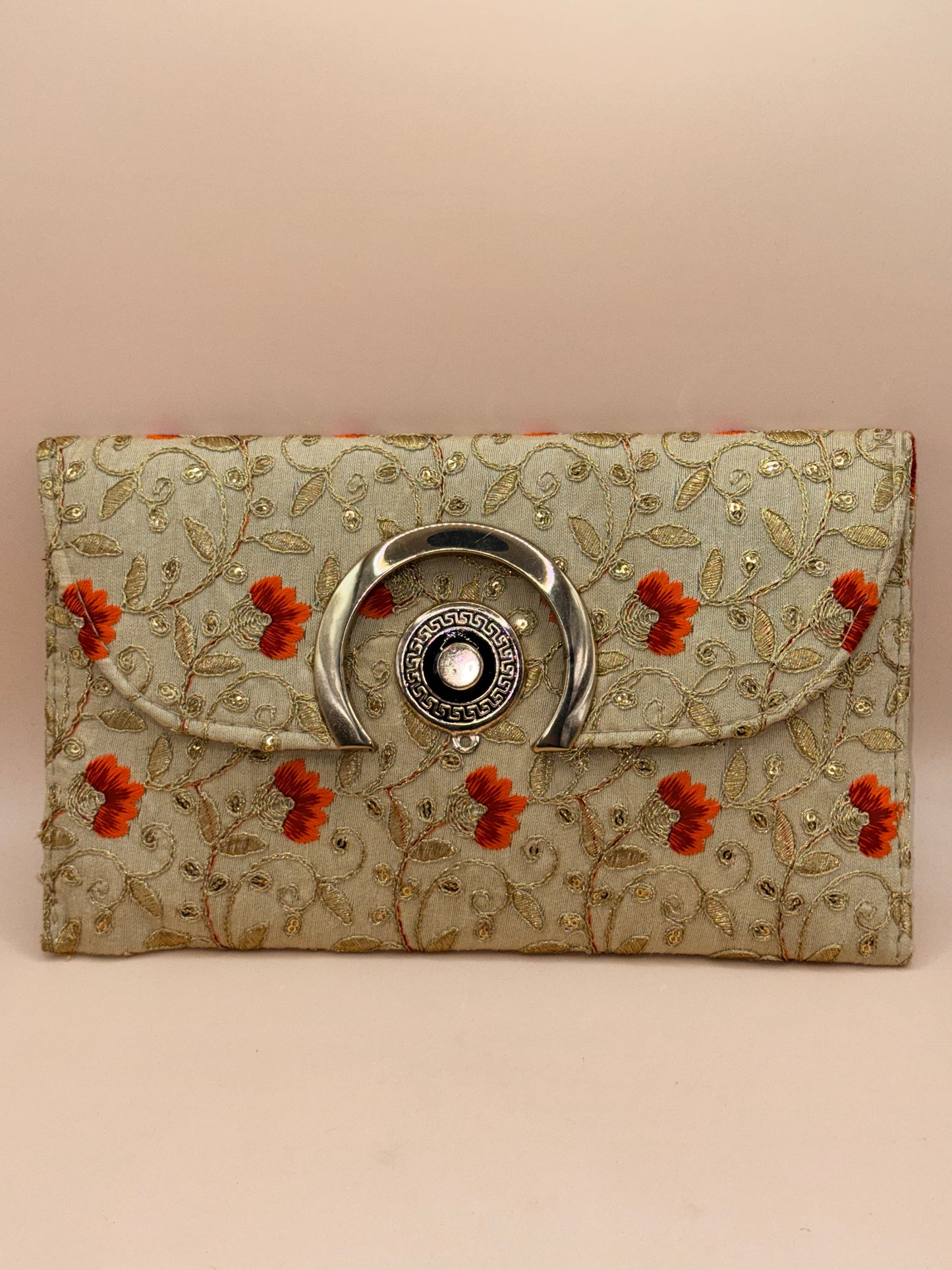 Sanskriti Art World Rajasthani Jaipuri Ethnic Embroidered Clutch