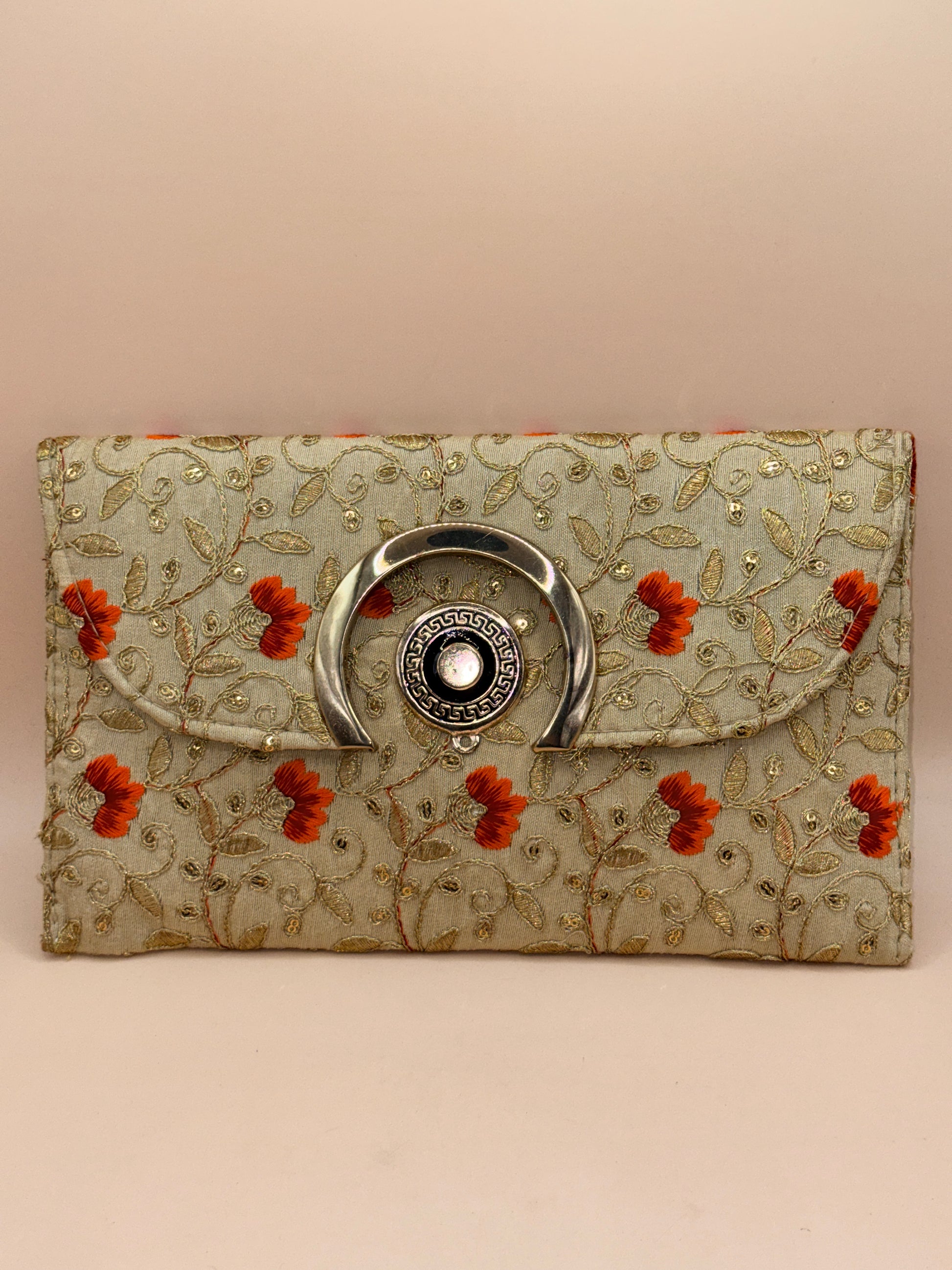 Sanskriti Art World Rajasthani Jaipuri Ethnic Embroidered Clutch