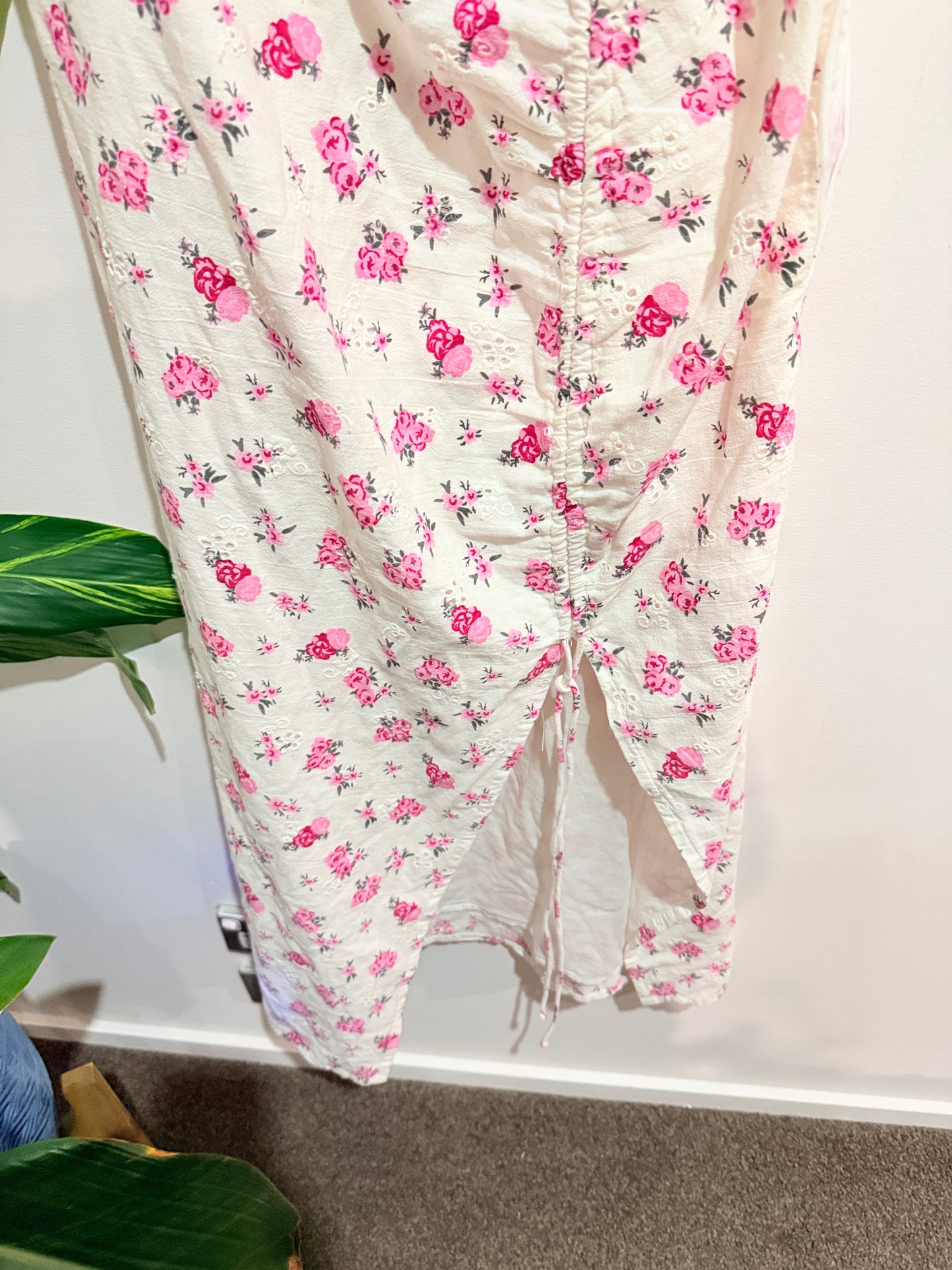 Zara Floral Midi Dress Size L