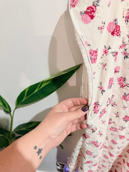 Zara Floral Midi Dress Size L