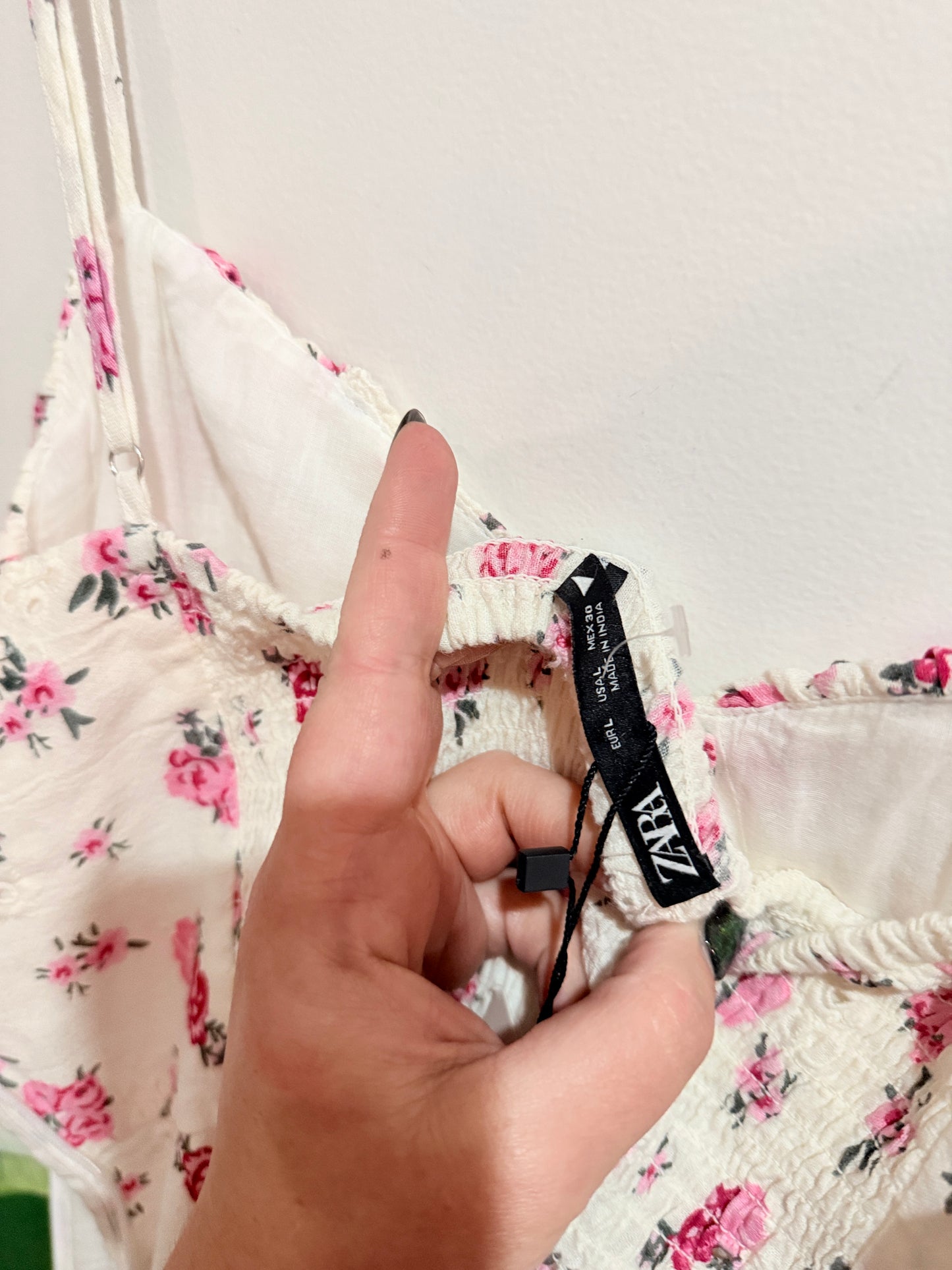 Zara Floral Midi Dress Size L