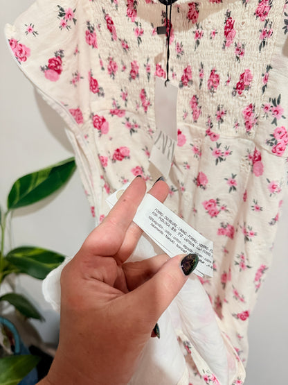 Zara Floral Midi Dress Size L