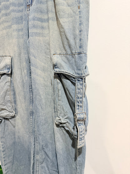 S.O.N.G Wide-leg Cargo Jeans Size 3/26 | Waist 82cm
