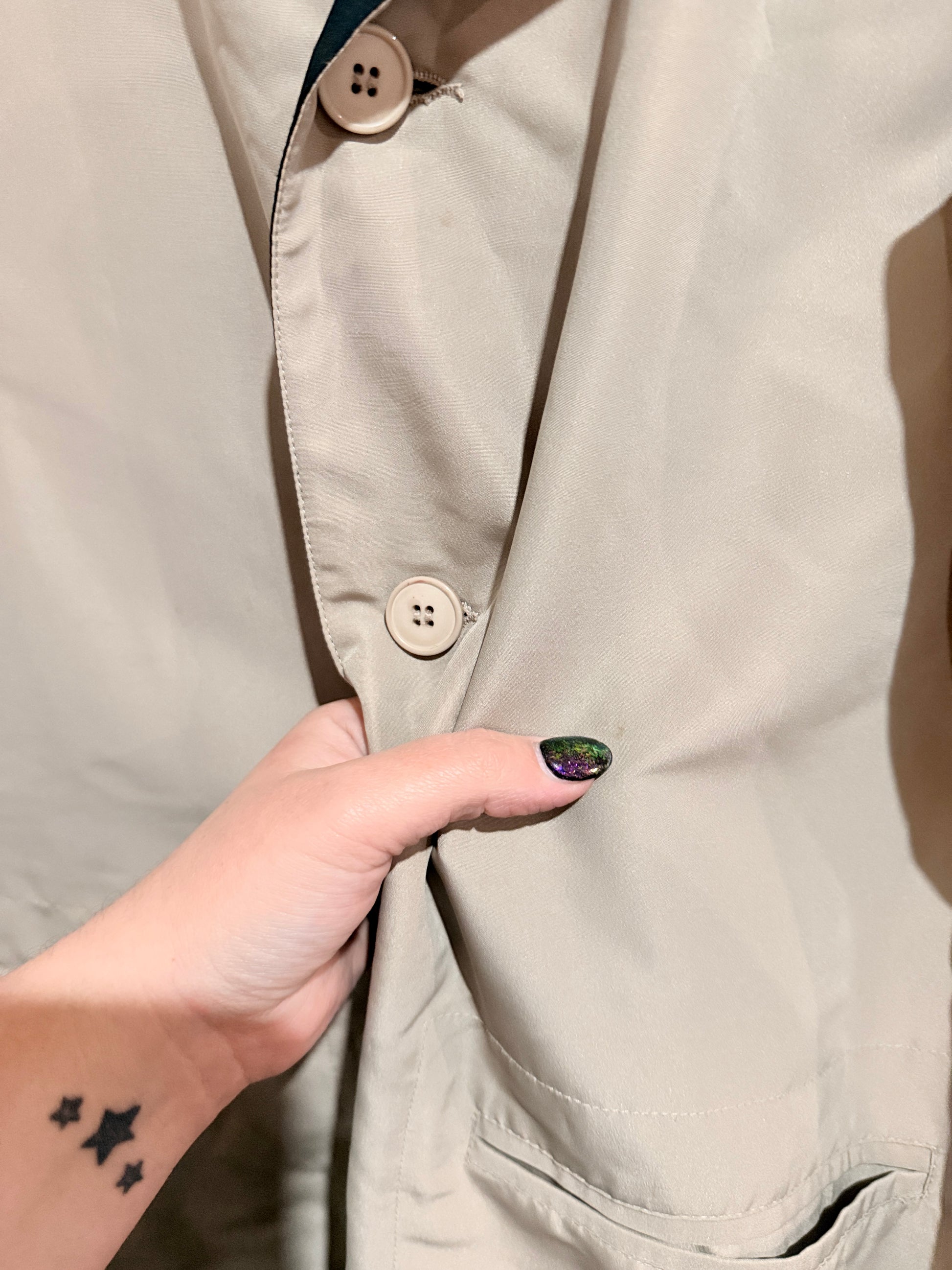 Brand Unknown Trench Coat Size U/Arm to U/Arm 53cm