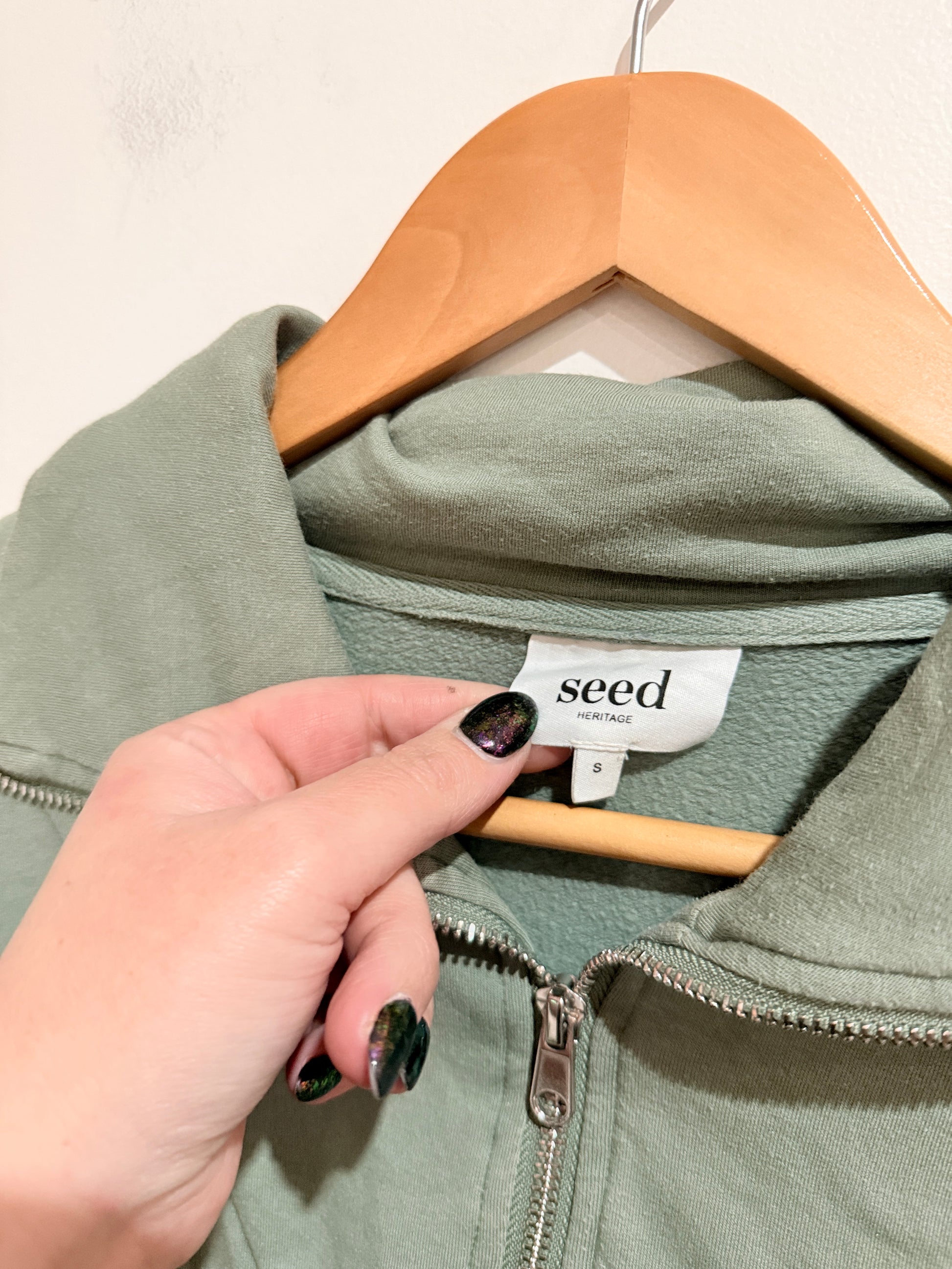 Seed Half-zip Sweatshirt Size S