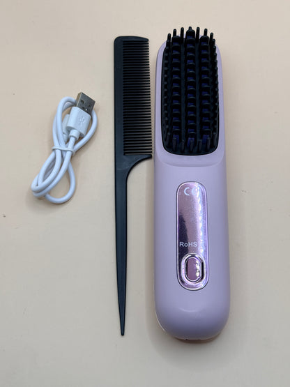 BESTRIVER Cordless Hair Straightening Brush (no packaging)
