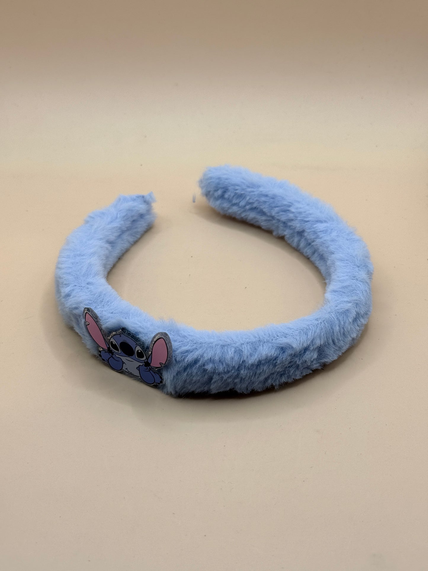 Stitch Fluffy Blue Headband