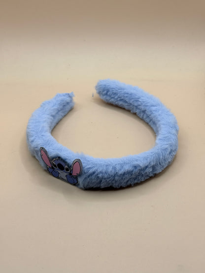 Stitch Fluffy Blue Headband