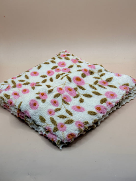 5x Floral Dish Cloth Set – Pink Flower Print