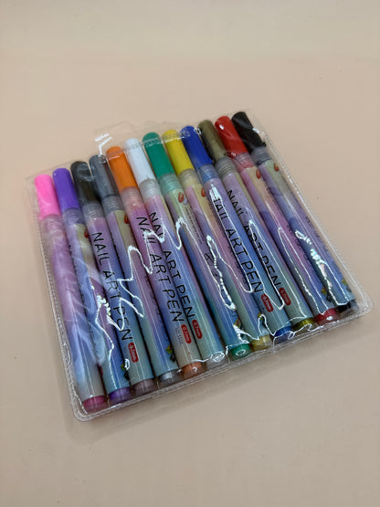 12 Piece Dual Tip Art Pen Set – Assorted Colours