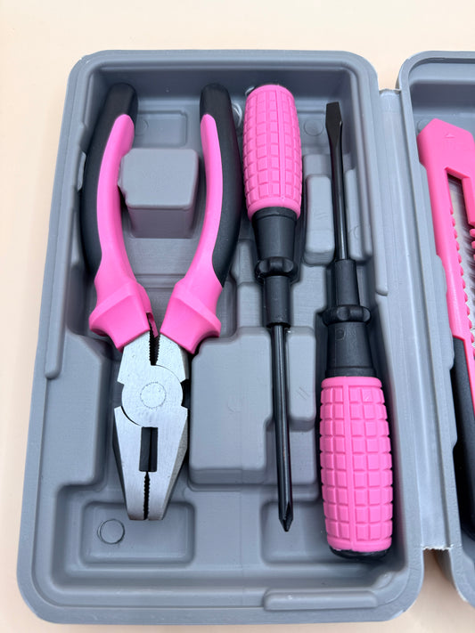 Pink Household Tool Kit Set