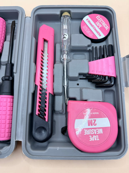 Pink Household Tool Kit Set
