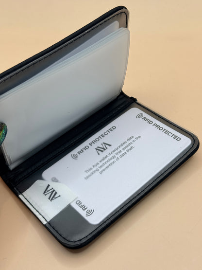 Aya RFID Protected Card Holder Wallet – Black