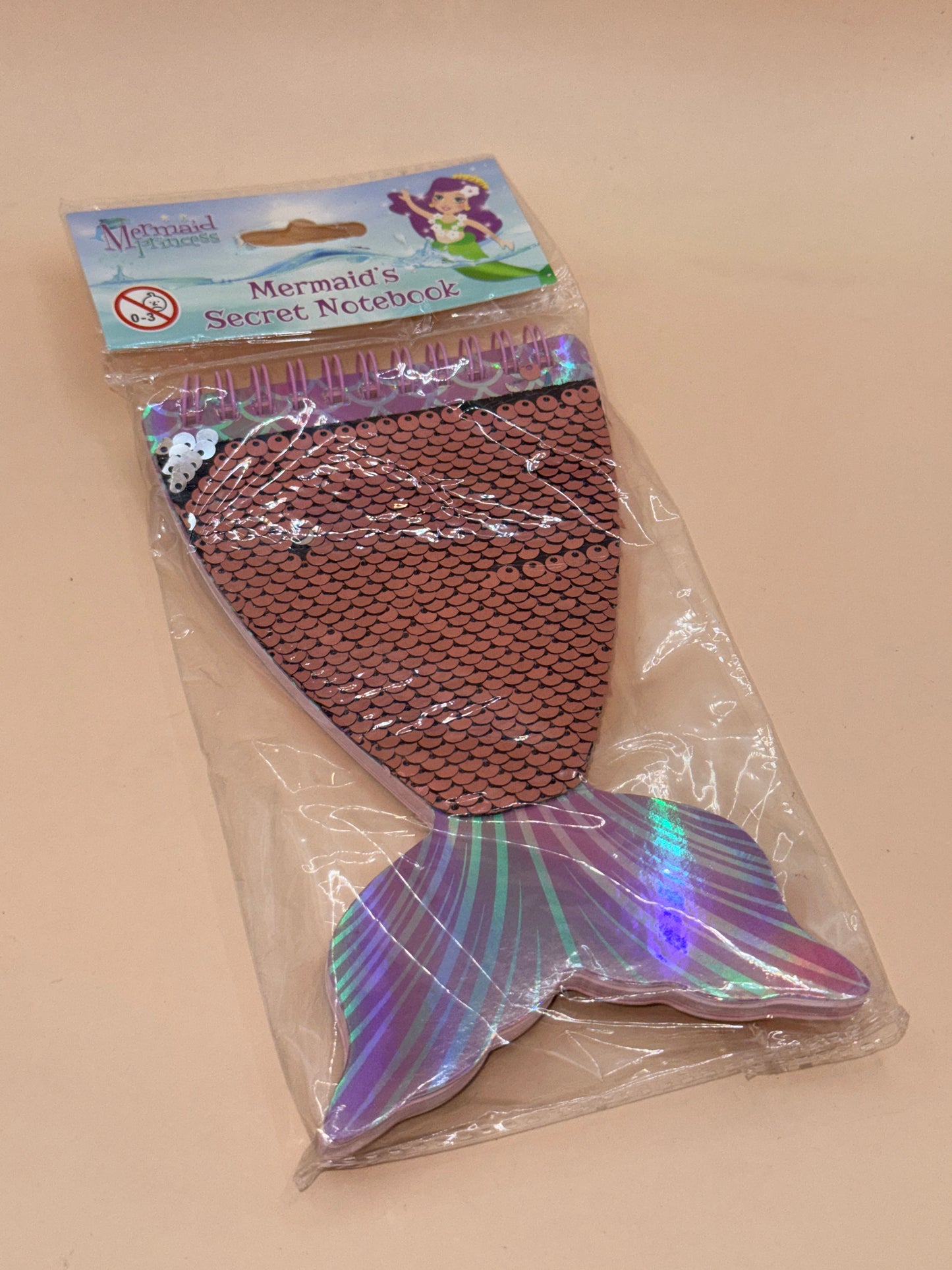 Mermaid’s Secret Notebook Sequin Tail Journal