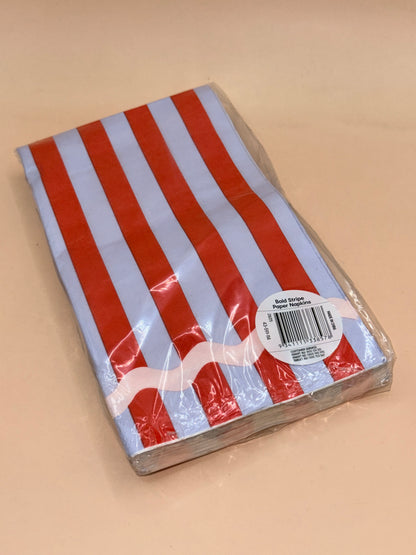 Anko Bold Stripe Paper Napkins 20 Pack