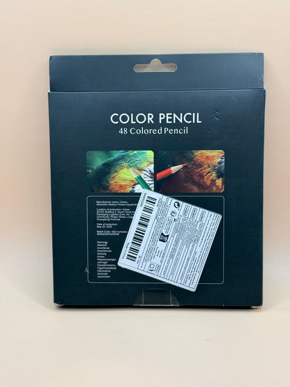 48 Colour Pencil Set – Assorted Artist & School Coloring Pencils
