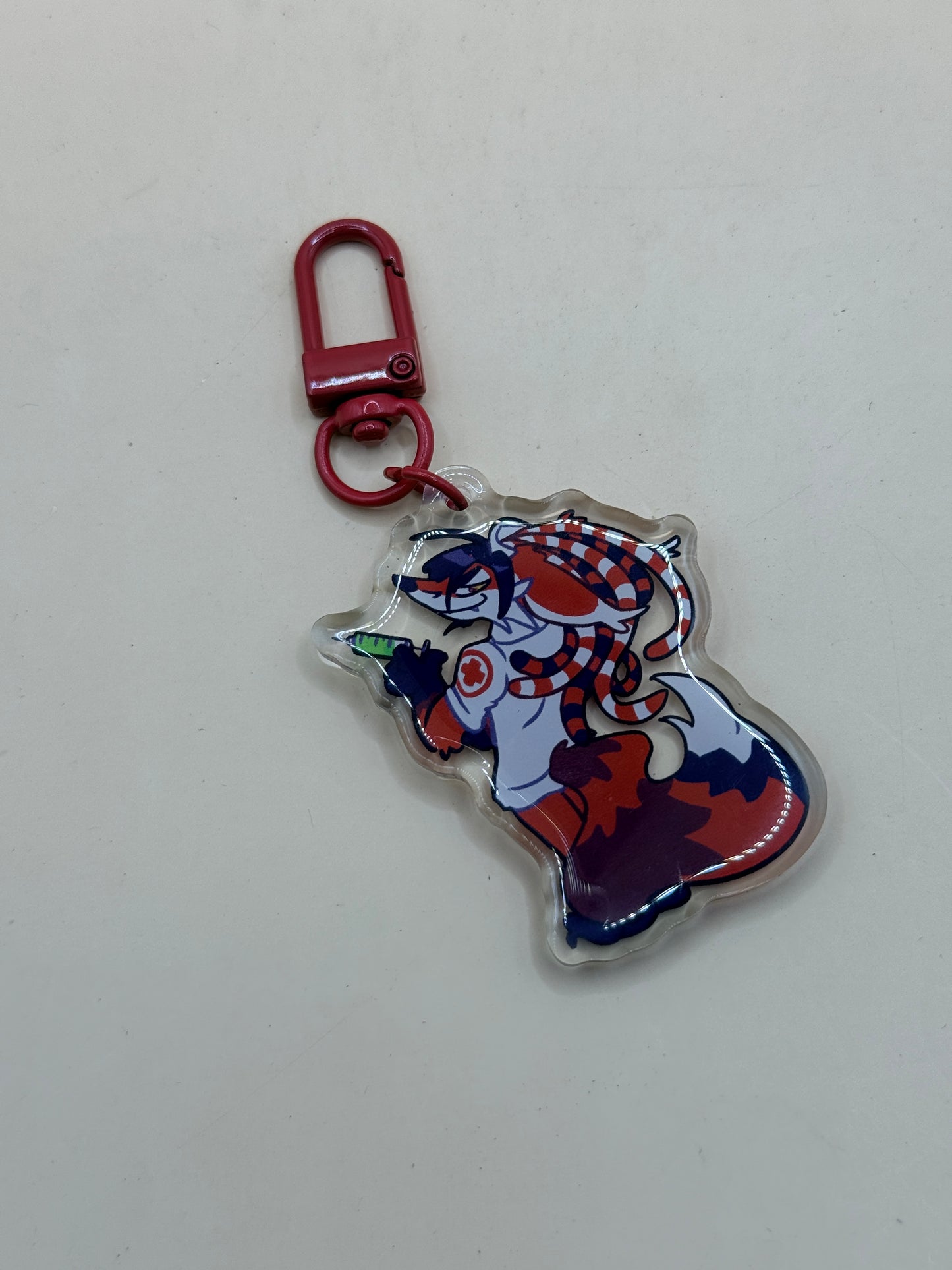 Acrylic Lapfox Trax Keychain
