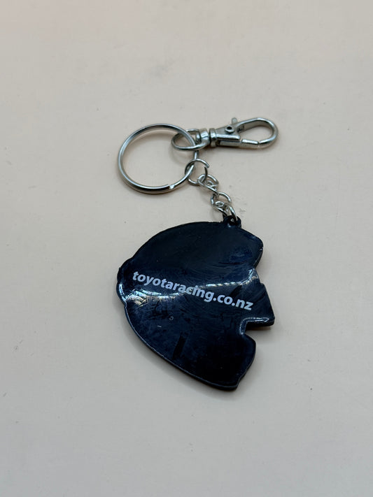 Toyota Racing Helmet Keychain