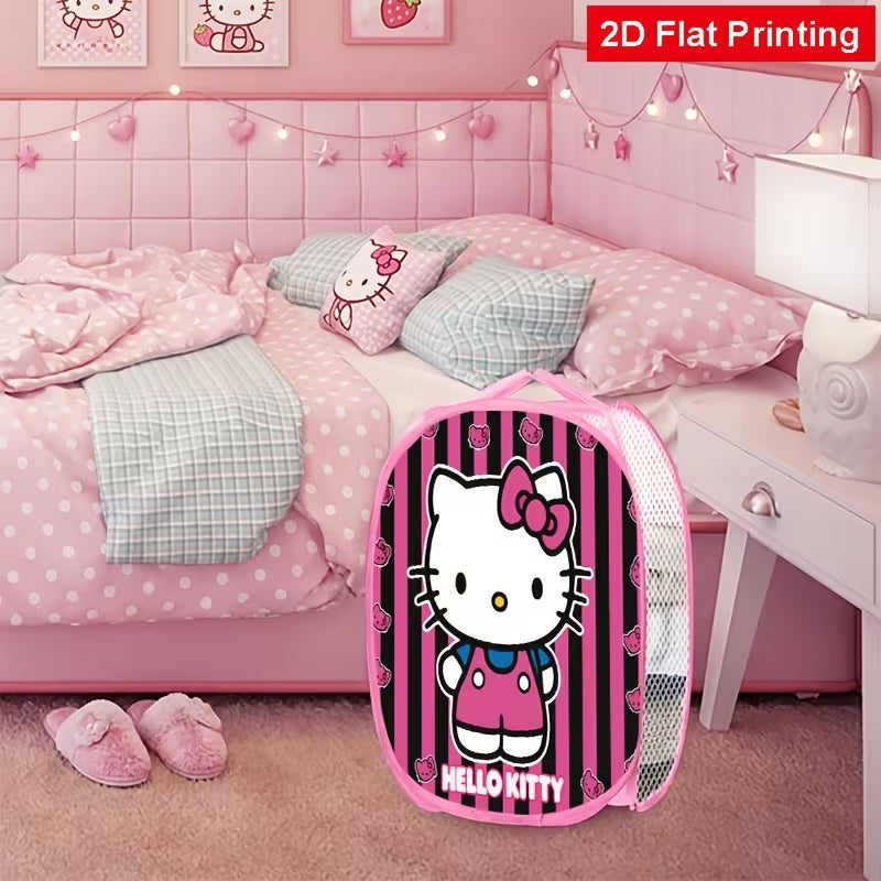 Hello Kitty Foldable Pop Up Laundry Basket