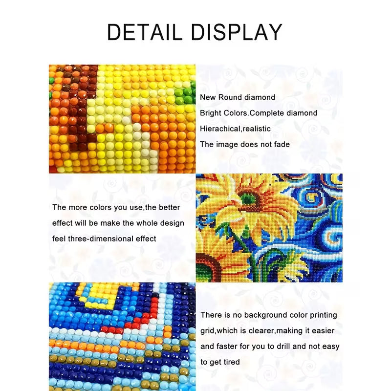30x40cm Starry Night Lake Diamond Art Kit