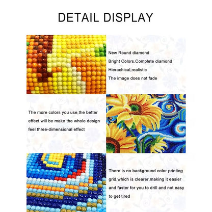 30x40cm Starry Night Lake Diamond Art Kit